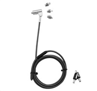 DICOTA Universal Security Cable Lock 3 Exchangeable heads fits all slots keyed D31699