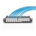 DIGITUS 10" modulárny patch panel 12port 1U vhodný pre UTP i STP keystony, čierny RAL9005 DN-91420