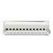 DIGITUS 10" patch panel 12port 1U Cat6A, STP, Krone LSA+, vyväz. lišta, sivý RAL7035 DN-91612S-EA-G