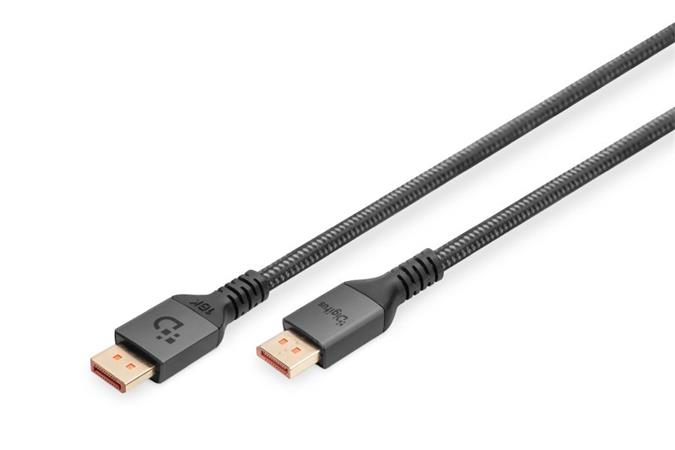Digitus 16K DP kabel, verze 2.1, 2m, 80G, černá DB-340111-020-S