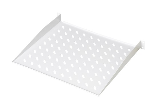 Digitus 19" pevná police 1U,ventilační otv.,šedá,nosn. 15kg, 400x44mm DN-97614