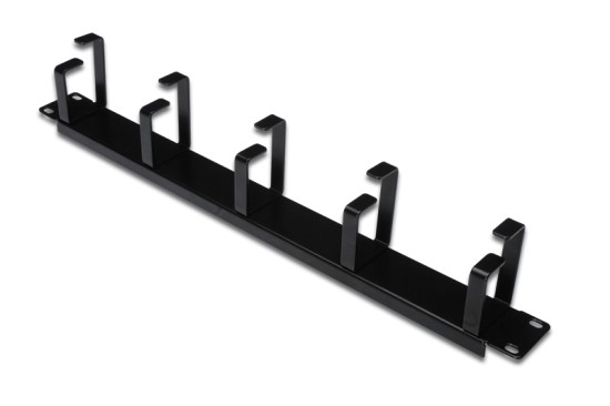 Digitus 19" vyvazovací panel 1U 5 úchytek, černý DN-97602