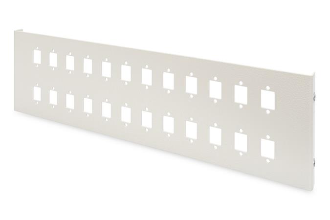 Digitus 24x LC/DX, 24x E2000/SX, 24x SC/X vertical adapter plate for DN-96800M, color grey (RAL 7035) DN-968324-DX