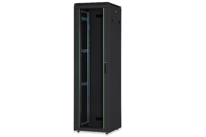 Digitus 26U network cabinet 1342x600x800 mm, color black RAL 9005 DN-19 26U-6/8-B-1
