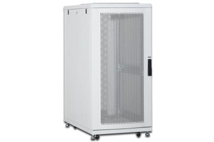 DIGITUS 26U server cabinet, 1260x600x1000 mm, color grey RAL 7035 perforated door DN-19 SRV-26U-1