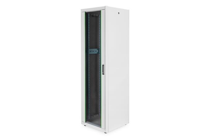 DIGITUS 32U 19'' Free Standing Network Cabinet, 1609x600x600, Color grey RAL 7035, with Glass Front door DN-19 32U-6/6-D
