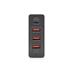 DIGITUS 4-Port USB Charger, 72W, 1x USB-C (PD) 5,9,15,20V/3A, 3x USB-A 5V/2.4A, black DA-10195
