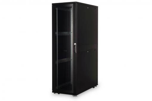 DIGITUS 42U server cabinet, 42Ux600x1200 mm, color black RAL 9005 DN-19 SRV-42U-6/12B