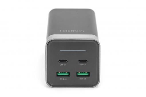 Digitus 4portový nabíjecí adaptér USB, 150W GaN 150W, 2x USB-C, 2x USB-A, PD3.0 DA-10181