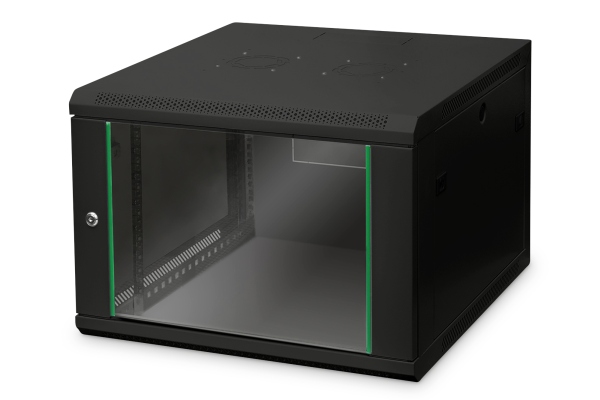 DIGITUS 7U nástěnná skříňka 416x600x600 mm, barva černá (RAL 9005) Dynamic Basic Series DN-19 07U-6/6-EC-SW