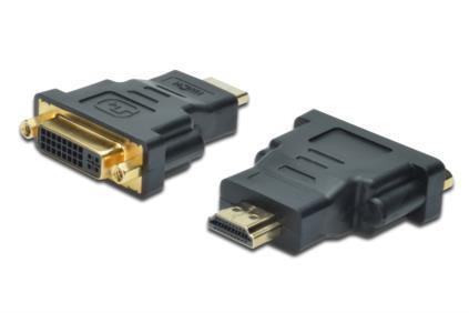 Digitus adaptér HDMI A samec / DVI(24+5) samice, čierno/šedý AK-330505-000-S