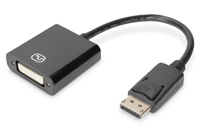 DIGITUS Aktivní DisplayPort adaptér / převodník, DP na DVI DB-340414-001-S