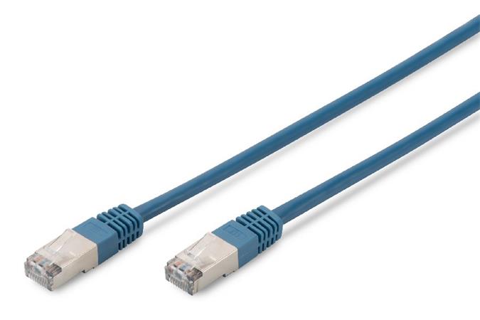 Digitus CAT 5e SF-UTP patch cable, Cu, PVC AWG 26/7, length 10 m, color blue DK-1531-100/B