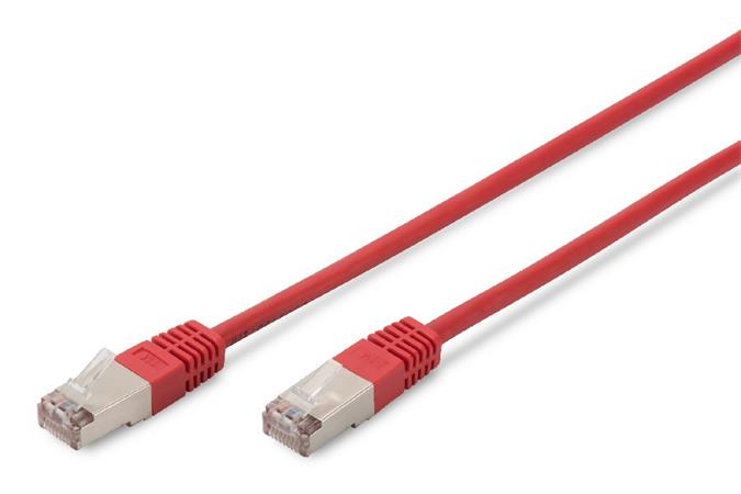 Digitus CAT 5e SF-UTP patch cable, Cu, PVC AWG 26/7, length 10 m, color red DK-1531-100/R
