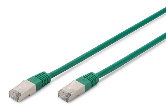 Digitus CAT 5e SF-UTP patch cable, Cu, PVC AWG 26/7, length 5 m, color green DK-1531-050/G