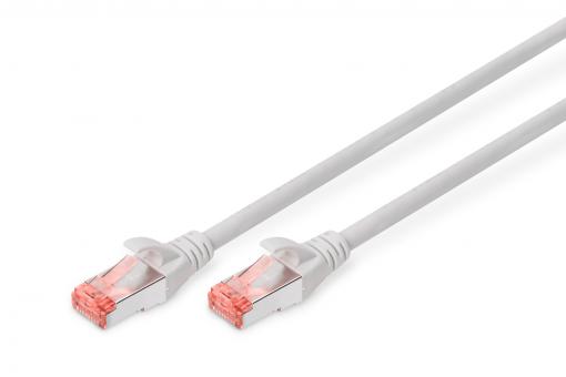 DIGITUS CAT 6 S-FTP patch cord, Cu, LSZH AWG 27/7, length 2,5 m, color grey DK-1644-025