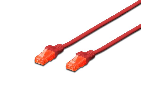 Digitus CAT 6 U-UTP patch cable, Cu, LSZH AWG 26/7, length 10 m, color red DK-1617-100/R
