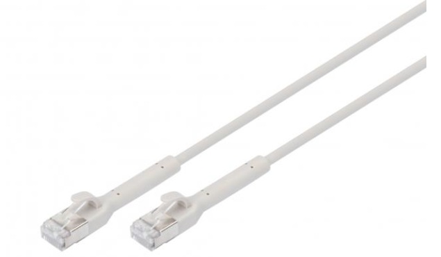 DIGITUS CAT 6A F-FTP ohebný propojovací kabel, Cu, TPE-LSZH AWG 32/7, délka 0.5 m, šedá DK-1632-A-005B