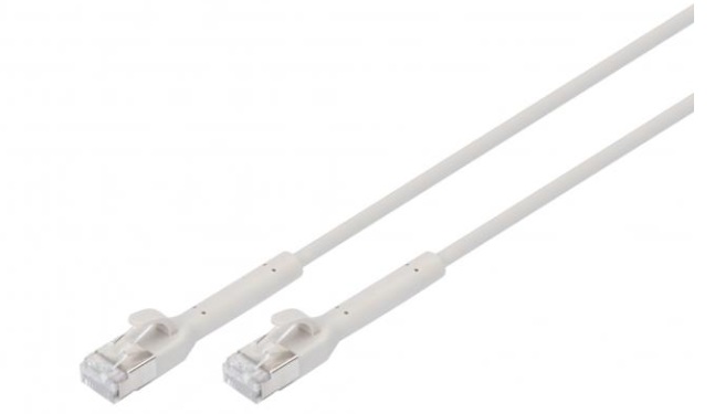 Digitus CAT 6A F-FTP ohebný propojovací kabel, Cu, TPE-LSZH AWG 32/7, délka 1.5 m, šedá DK-1632-A-015B