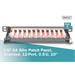 DIGITUS CAT 6A, propojovací panel třídy EA, stíněný, 12 portů, 0,5U, 10 ", černý DN-91612S-SL-EA