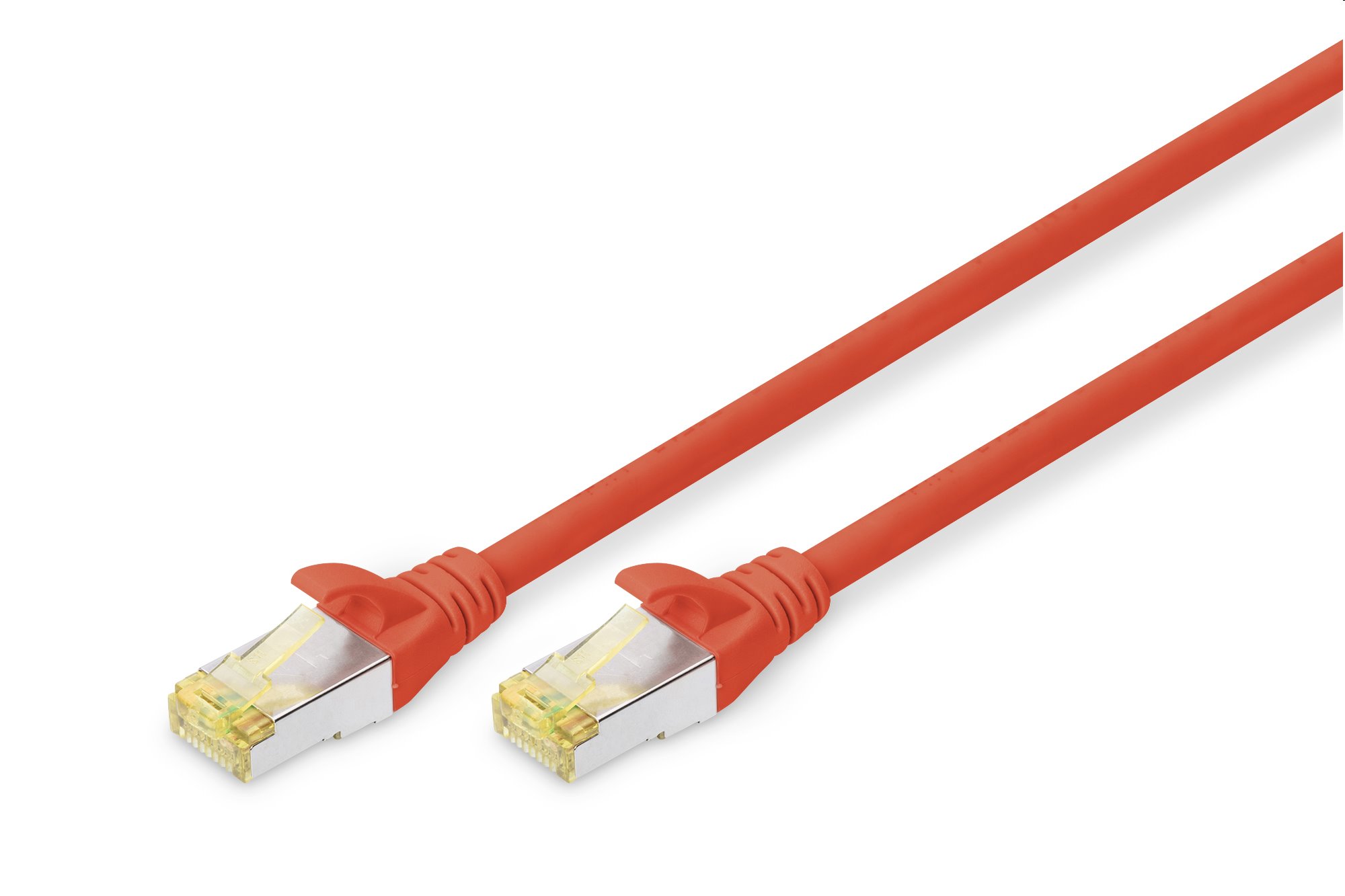 Digitus CAT 6A S-FTP patch cable, Cu, LSZH AWG 26/7, length 10 m, color red DK-1644-A-100/R