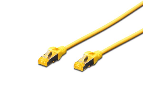 Digitus CAT 6A S-FTP patch cable, Cu, LSZH AWG 26/7, length 5 m, color yellow DK-1644-A-050/Y