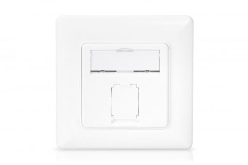 Digitus CAT 6A Třída EA síťová zásuvka, stíněná 1x RJ45, LSA, čistě bílá, zapuštěná montáž, 8 směrů DN-9010/8-1