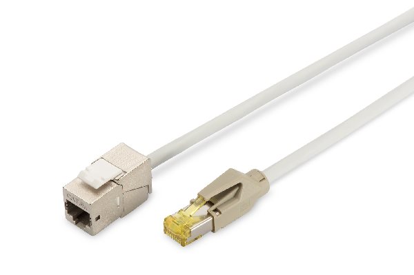 Digitus Consolidation-Point Cable, DRAKA UC900, HRS TM31 CAT 6A Keystone Module, 10 m, color grey DK-1741-CP-100