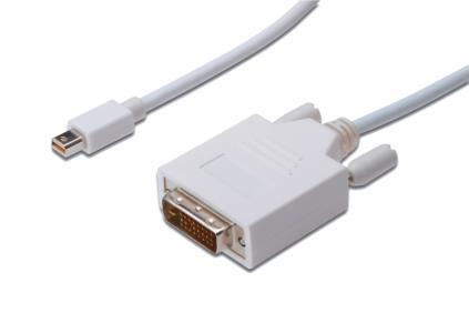 Digitus DisplayPort Kabel, mini DP/M - DVI(24+1)/M 2.0m AK-340305-020-W