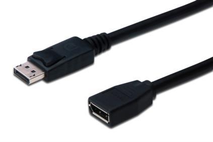 Digitus DisplayPort prodlužovací kabel, DP/F - DP/M 2.0m AK-340200-020-S