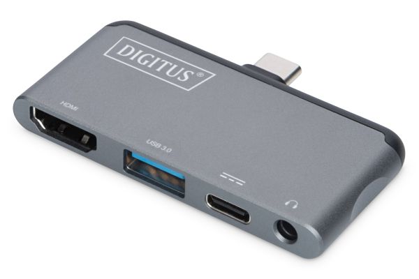 Digitus dokovací stanice pro tablet 1x HDMI, 1x USB3.0, 1x Audio, 1x USB-C (PD) DA-70883