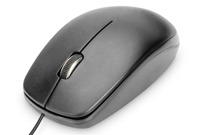 DIGITUS Drátová optická myš USB 3D, 1000 dpi, černá DA-20160