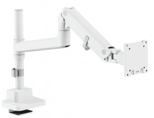 Digitus držák na jeden monitor, 57", 27 kg plynová pružina, VESA: 75x75, 100x100, Bílá DA-90476