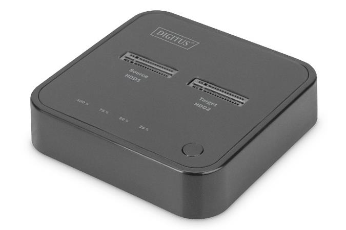 DIGITUS Dual M.2 NVMe SSD dokovací stanice s funkcí offline klonování, USB-C DA-71545