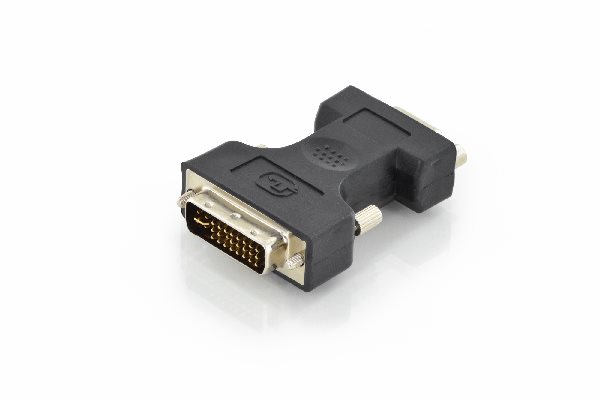 Digitus DVI adapter, DVI(24+5) - HD15 M/F, DVI-I dual link, bl DB-320504-000-S