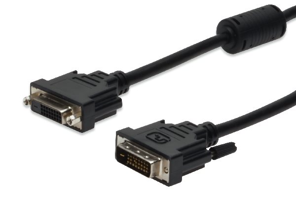 Digitus DVI extension cable, DVI(24+1), 2x ferrit M/F, 2.0m, DVI-D Dual Link, bl AK-320200-020-S