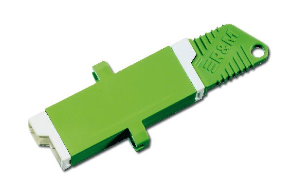 Digitus E2000 Coupler, Simplex, 8o APC Singlemode, Ceramic Ferrule, color green, incl. mounting screws ALWL-E2000
