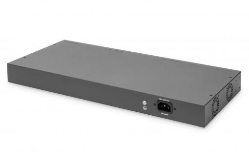 DIGITUS Fast Ethernet PoE přepínač 16-portové PoE + 2 kombinované, rozpočet 250W DN-95342-1