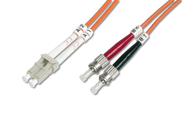 Digitus Fiber Optic Patch Cord, LC to ST Multimode, OM2, 50/125 µ, Duplex Length 7m DK-2531-07