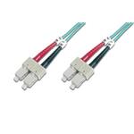 Digitus Fiber Optic Patch Cord, SC to SC Multimode 50/125 µ, Duplex Length 2m, Class OM3 DK-2522-02/3