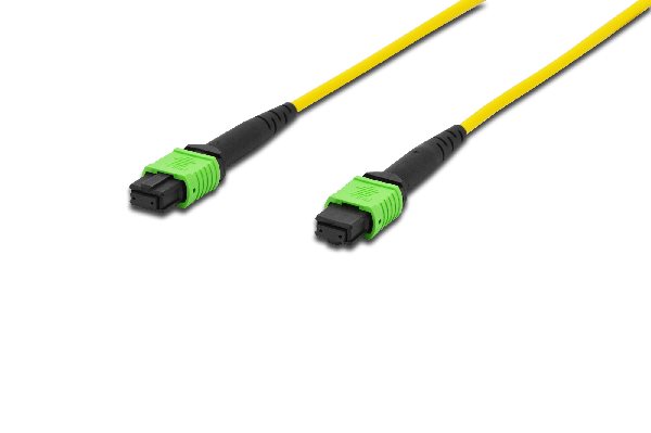 Digitus Fiber Optic Patchcord, MPO to MPO, Female OS2, Singlemode 09/125 µ, 10m, Method A Jacket: yellow, Hou DK-2966-10