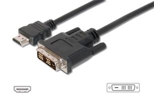 Digitus HDMI/A na DVI pripojovací kábel , 2M AK-330300-020-S