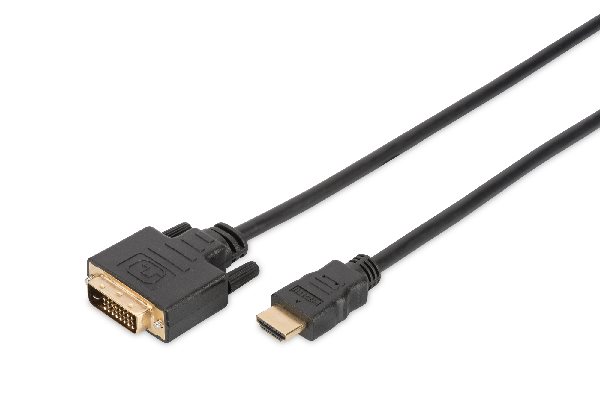 Digitus HDMI adapter cable, type A-DVI(18+1) M/M, 2.0m, Full HD, bl DB-330300-020-S