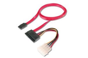 Digitus kábel, SATA, SATA(22pin) na SATA(L/7pin) + Molex(4pin)