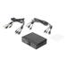 DIGITUS KVM přepínač, 2 porty, dva displeje, 4K, HDMI DS-12870