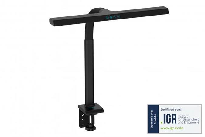 DIGITUS LED stolní lampa - 50 cm, 1025 lm, 7W, černá DA-90490