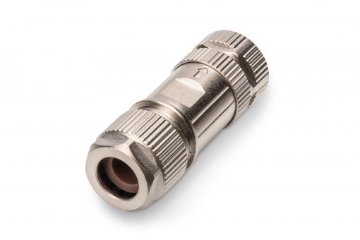 Digitus M12 konektor s krytím X IP67, CAT 6A, montáž v terénu DN-936M12-J