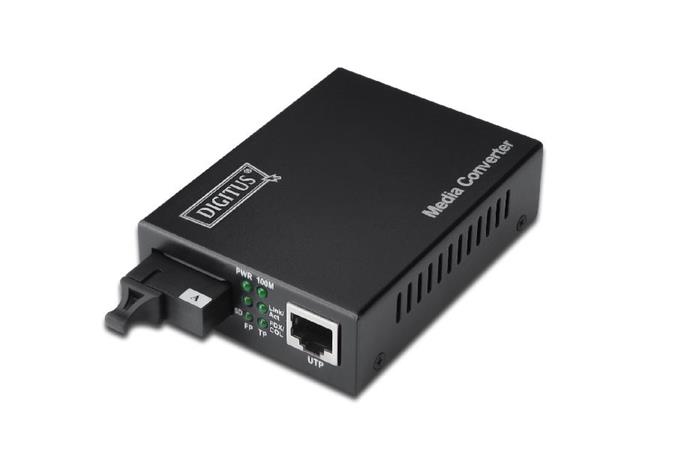 Digitus Media Converter, Singlemode, BiDi, WDM Gigabit Ethernet, Tx1310nm / Rx1550nm SC connector, Up to 40 DN-82122_040