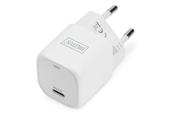 DIGITUS Miniaturní nabíjecí adaptér USB-C, 20W 20W, PD 3.0, bílý DA-10060