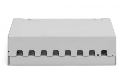 DIGITUS Modulární stolní patch panel, stíněný 8 portů, světle šedý DN-93718